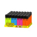 Clipper Lighter - Classic Mini Solid Fluo - (48 Count Display)-Lighters and Torches