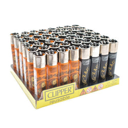 Clipper Lighters Classic Zig-Zag Collection 1 - (48 Count Display)-Lighters and Torches