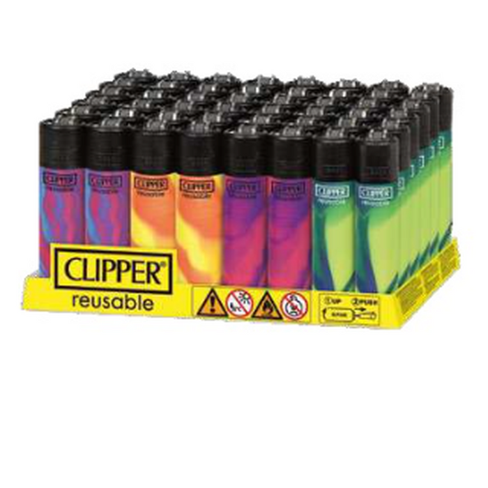Clipper Nebula Refillable Lighter - (48 Count Display)-