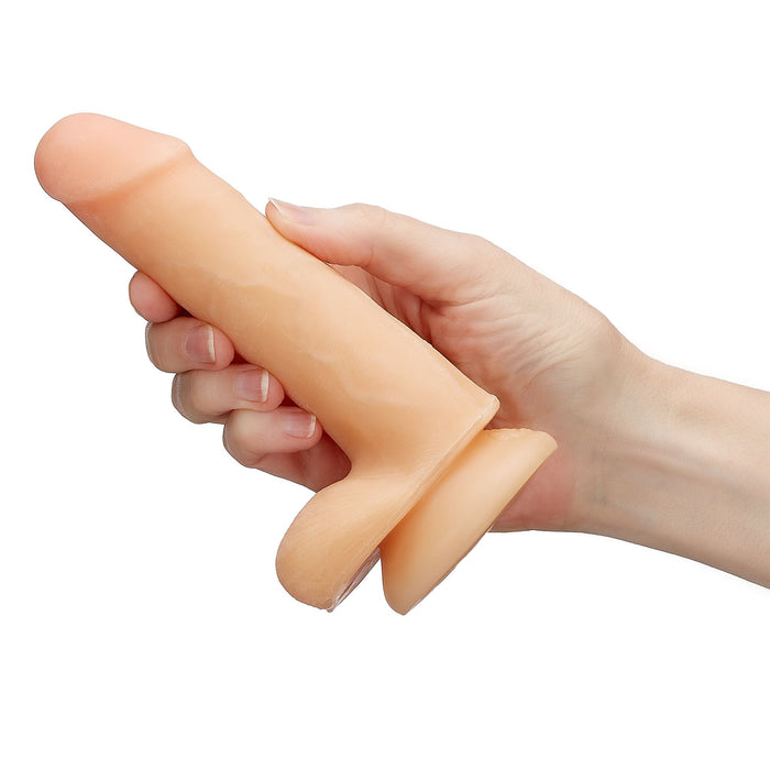 CLOUD 9 DUAL DENSITY REALISTIC DILDO 6" W/ BALLS-ADULT PRODUCTS > Dildo