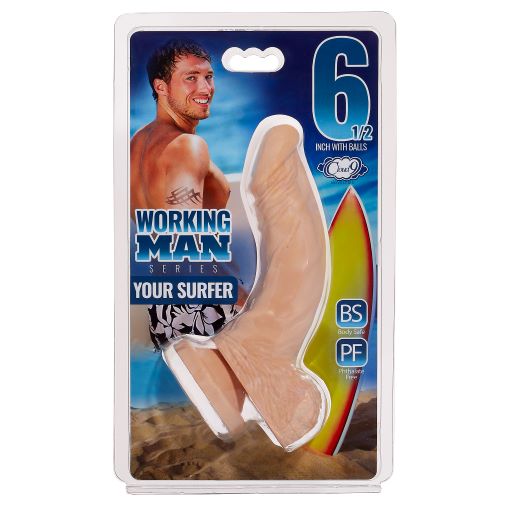 CLOUD 9 WORKING MAN 6.5" DILDO W/BALLS YOUR SURFER-ADULT PRODUCTS > Dildo