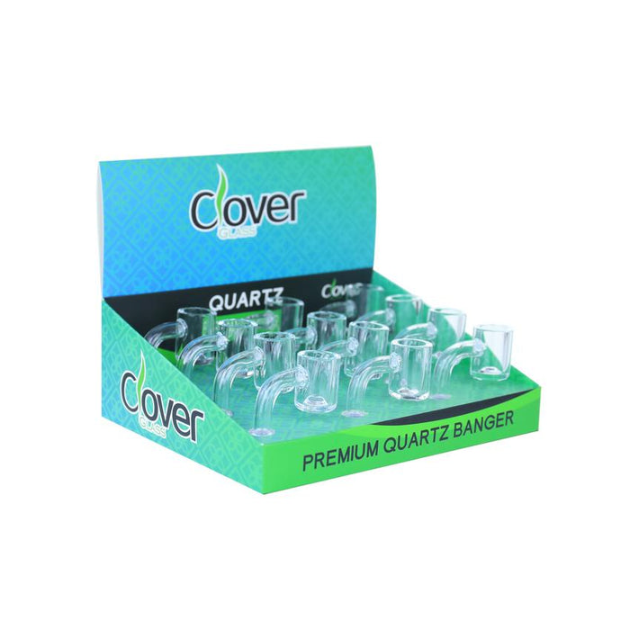 Clover 14mm 90 Degree Quartz Banger (12 Count Display)-banger