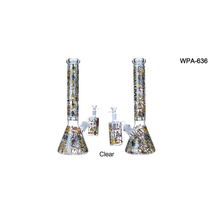 Clover 16" 9mm Waterpipe with Ash Catcher (1 count)-