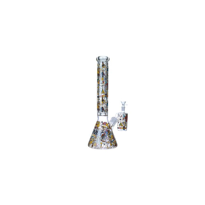 Clover 16" 9mm Waterpipe with Ash Catcher (1 count)-