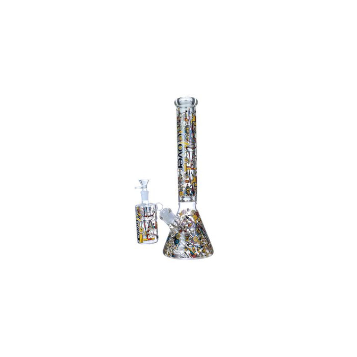 Clover 16" 9mm Waterpipe with Ash Catcher (1 count)-