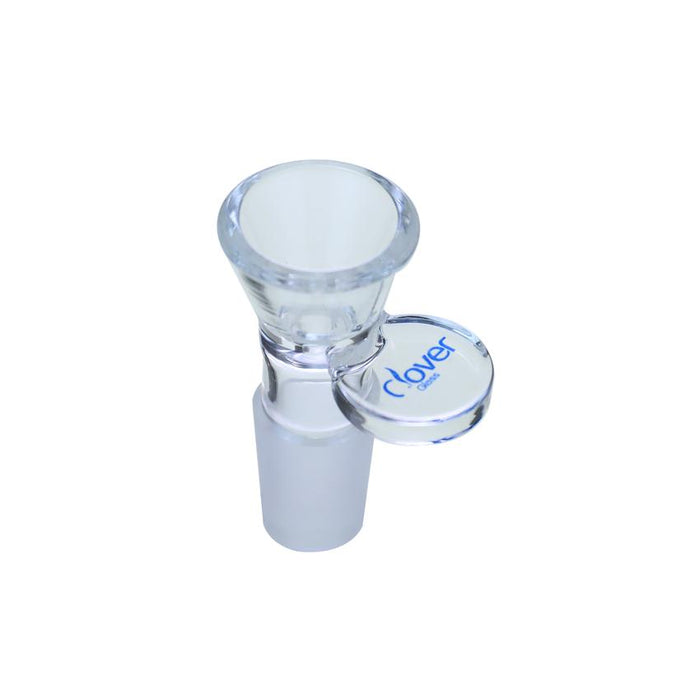 Clover 19mm Male Round Pull Glass Bowl (12 Count Display)-banger