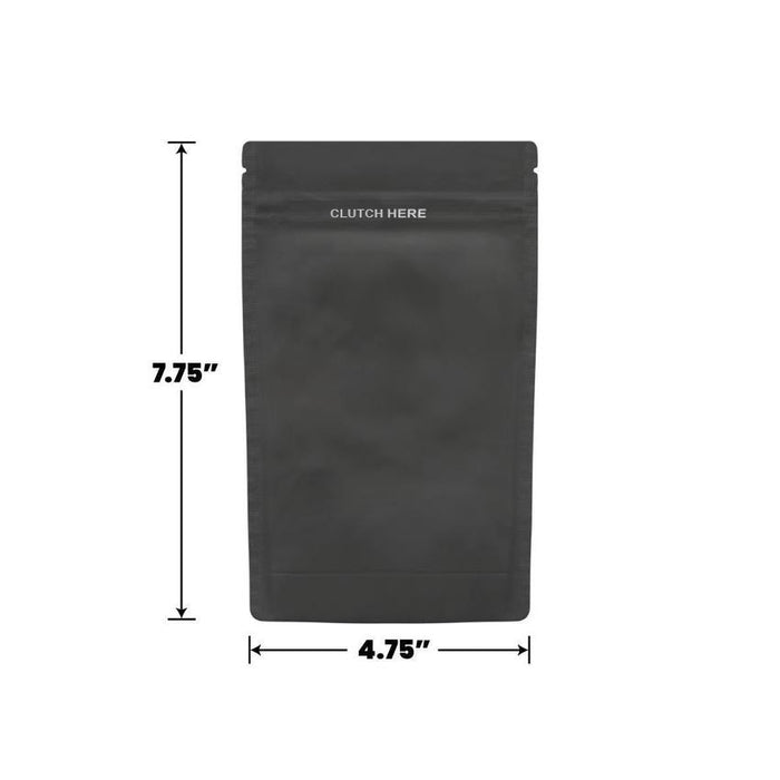 Clutch N Pull Mylar Bag - 1/2 Oz - 14 Grams - Child Resistant - Opaque Black or White - (1000 to 50,000 Count)-Mylar Smell Proof Bags