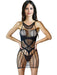 Flirty Fishnet Dress - Black