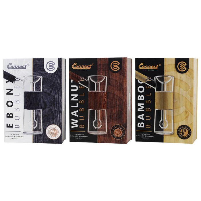 Connect Wooden Bubbler Bamboo (1 Count)-Smoking Essentials