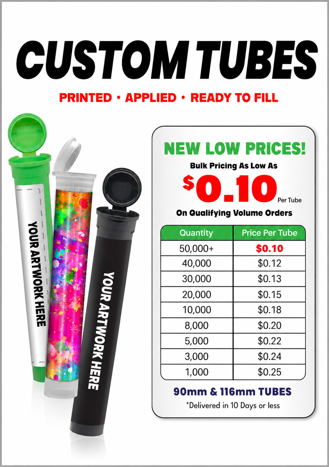 Tubes with Labels 6