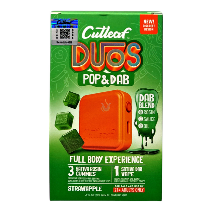 Cutleaf Duos THCA Pop and Dab - (6 Count Displays)-CBD Disposable Vape