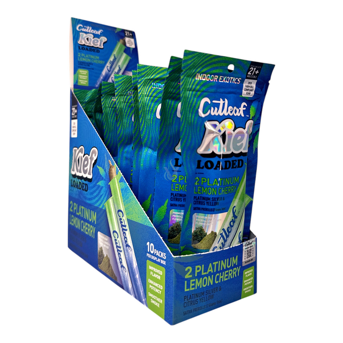 Cutleaf Kief Loaded THC-A Pre Rolls - (10 Count Displays)-CBD Flower