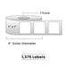 Direct Thermal Labels - Metrc Label - 1" x 1" - 1" Core / 4" Outer Diameter - (1,375 Labels Per Roll)-Stock Labels