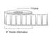 Direct Thermal Labels - Metrc Label - 1" x 2" - 1" Core / 4" Outer Diameter - (740 Labels)-Stock Labels