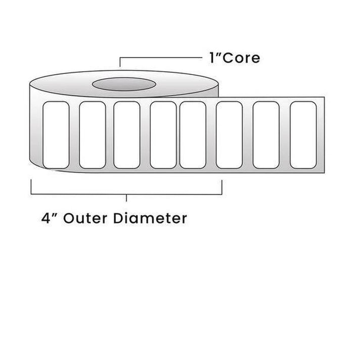 Direct Thermal Labels - Metrc Label - 1.5" x 0.75" - 1" Core / 4" Outer Diameter - (1670 Labels Per Roll)-Stock Labels