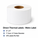 Direct Thermal Labels - Metrc Label - 2" x 4" - 1" Core / 4" Outer Diameter - (375 Labels Per Roll)-Stock Labels-MJ Wholesale