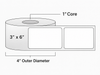 Direct Thermal Labels - Metrc Label - 3" x 6" - 1" Core / 4" Outer Diameter - (270 Labels Per Roll)-Stock Labels