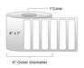 Direct Thermal Labels - Metrc Label - 4" x 1" - 1" Core / 4" Outer Diameter - (1340 Labels Per Roll)-Stock Labels