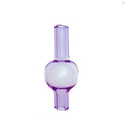 Directional Small Bubble Style Glass Carb Cap - Purple - (1 Count)-Hand Glass, Rigs, & Bubblers