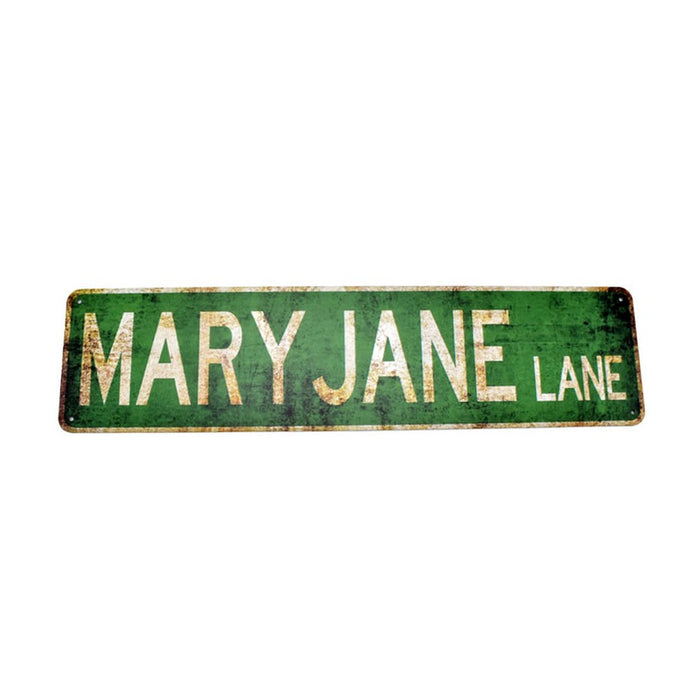 Distributor Special: Metal Street Sign 16" x 4" - Various Designs - (1 Count)-Rolling Trays and Accessories