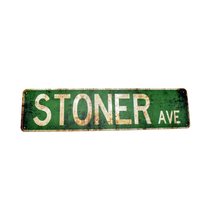 Distributor Special: Metal Street Sign 16" x 4" - Various Designs - (1 Count)-Rolling Trays and Accessories