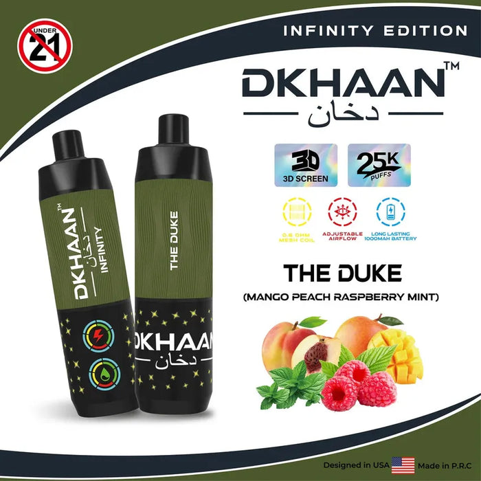 Dkhaan Infinity Edition 25K Puffs - (5 Count Displays) MJ Wholesale Dkhaan Infinity Edition 25K Puffs - (5 Count Displays) MJ Wholesale