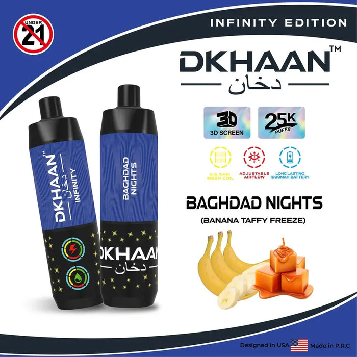 Dkhaan Infinity Edition 25K Puffs - (5 Count Displays) MJ Wholesale Dkhaan Infinity Edition 25K Puffs - (5 Count Displays) MJ Wholesale
