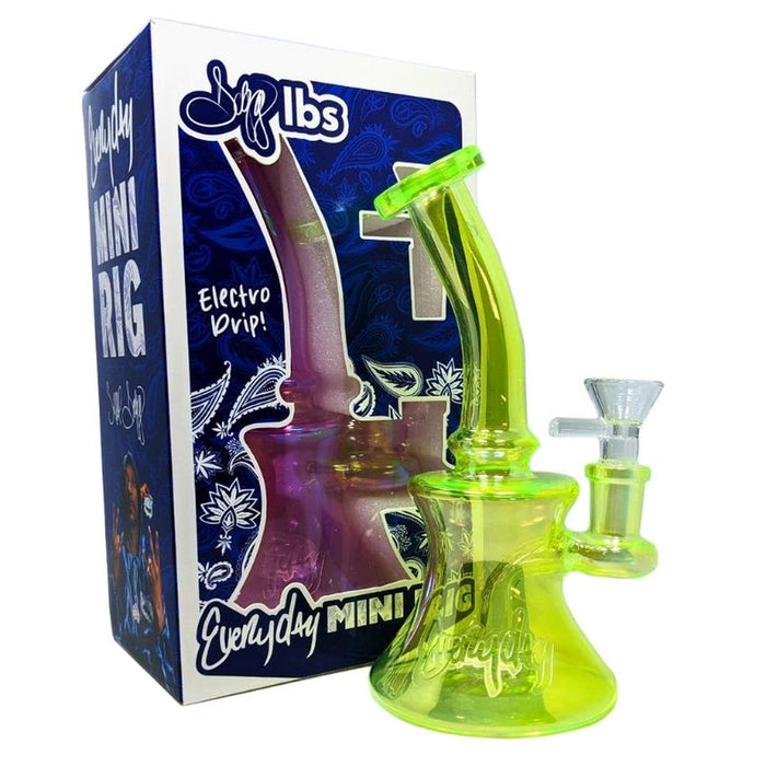Dogg Lbs 5″ Assorted Electro Plated Water Pipe w/ 14mm Bowl (1 Count)-Glass Water Pipes