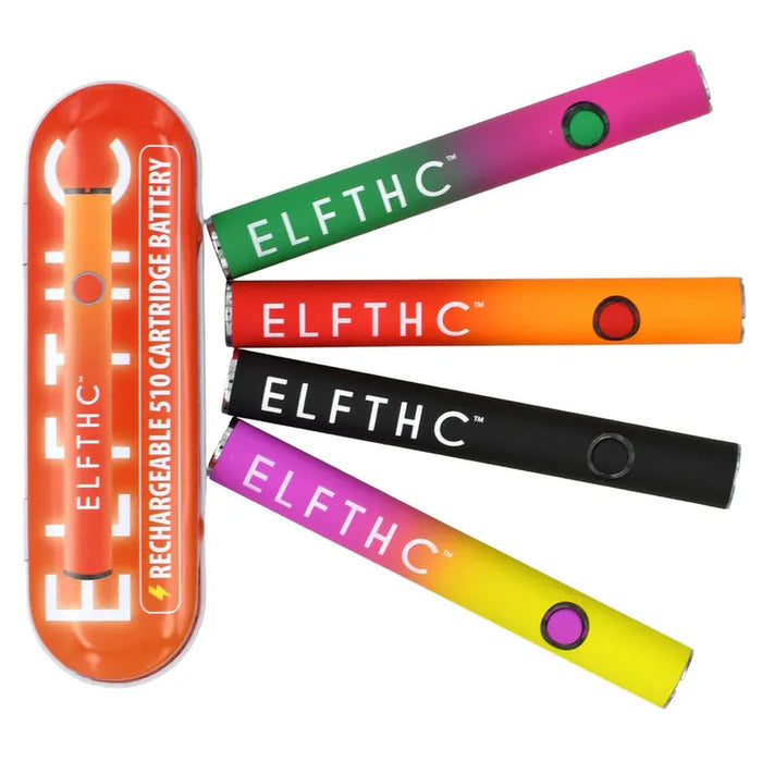 ELF Hardware 510 Thread Rechargeable Battery - Various Colors - (10 Count Display)-Vaporizers, E-Cigs, and Batteries