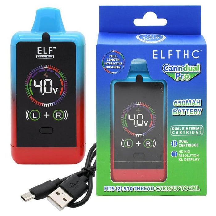 ELF Hardware Dual 510 Thread Battery Display - Canndual POP - (5 Count Display)-Vaporizers, E-Cigs, and Batteries