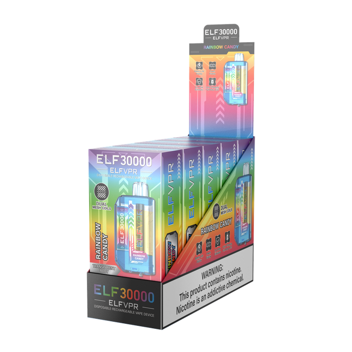 ELF VPR 30k Disposable Vape - Various Flavors - (5 Count Displays) MJ Wholesale ELF VPR 30k Disposable Vape - Various Flavors - (5 Count Displays) MJ Wholesale