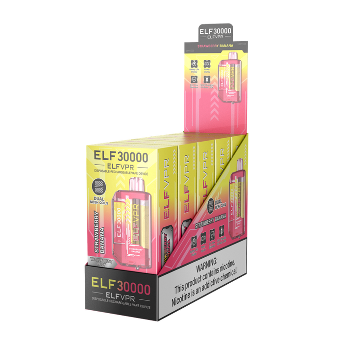 ELF VPR 30k Disposable Vape - Various Flavors - (5 Count Displays) MJ Wholesale ELF VPR 30k Disposable Vape - Various Flavors - (5 Count Displays) MJ Wholesale