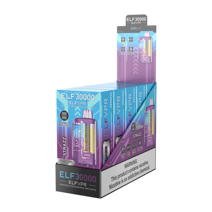 ELF VPR 30k Disposable Vape - Various Flavors - (5 Count Displays) MJ Wholesale ELF VPR 30k Disposable Vape - Various Flavors - (5 Count Displays) MJ Wholesale