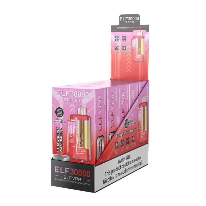 ELF VPR 30k Disposable Vape - Various Flavors - (5 Count Displays) MJ Wholesale ELF VPR 30k Disposable Vape - Various Flavors - (5 Count Displays) MJ Wholesale