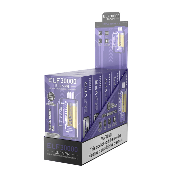 ELF VPR 30k Disposable Vape - Various Flavors - (5 Count Displays) MJ Wholesale ELF VPR 30k Disposable Vape - Various Flavors - (5 Count Displays) MJ Wholesale