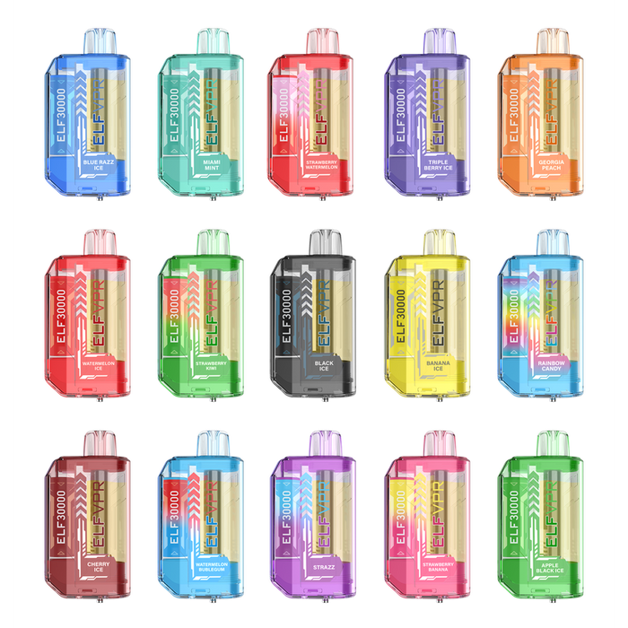 ELF VPR 30k Disposable Vape - Various Flavors - (5 Count Displays) MJ Wholesale ELF VPR 30k Disposable Vape - Various Flavors - (5 Count Displays) MJ Wholesale