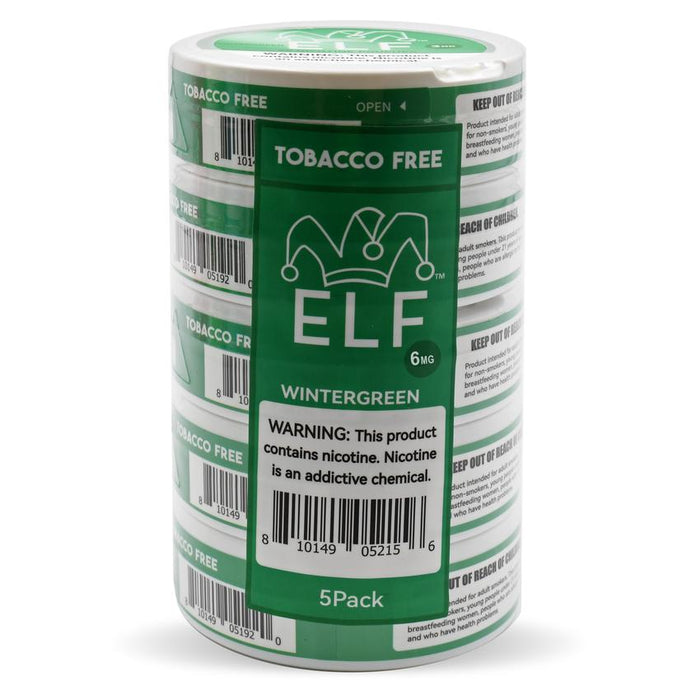 Elf VPR Nicotine Pouches - 20 Pouches Per Pack - Various Flavors - (5 Count)-Dietary Supplements