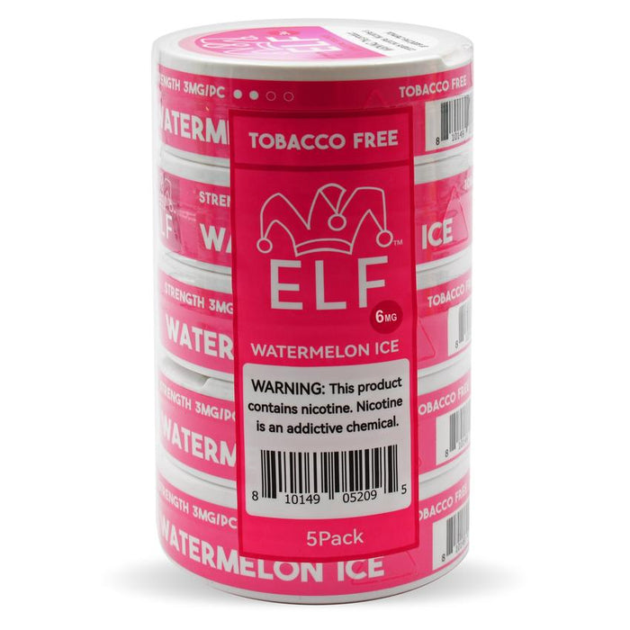 Elf VPR Nicotine Pouches - 20 Pouches Per Pack - Various Flavors - (5 Count)-Dietary Supplements