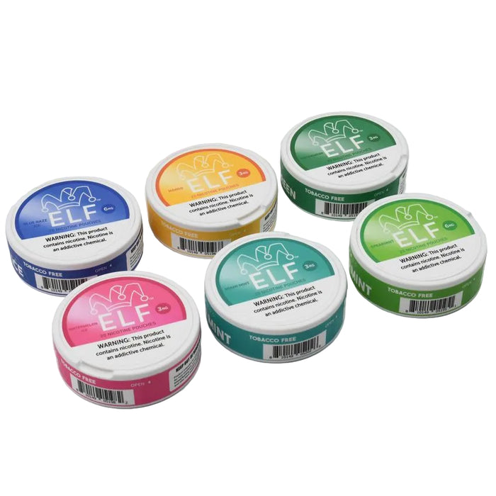 Elf VPR Nicotine Pouches - 20 Pouches Per Pack - Various Flavors - (5 Count)-Dietary Supplements