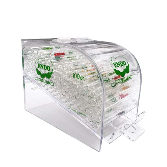 Endo Chillums With Acrylic Display - (100 Count Display)-Hand Pipes, Rigs, & Bubblers