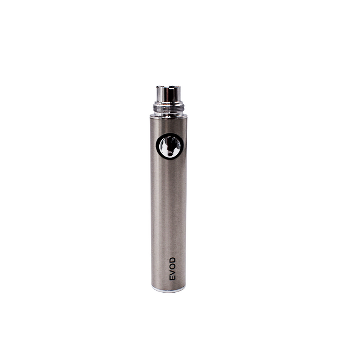 EVOD 1100mAh Battery - Various Colors - (1 Count) Silver-