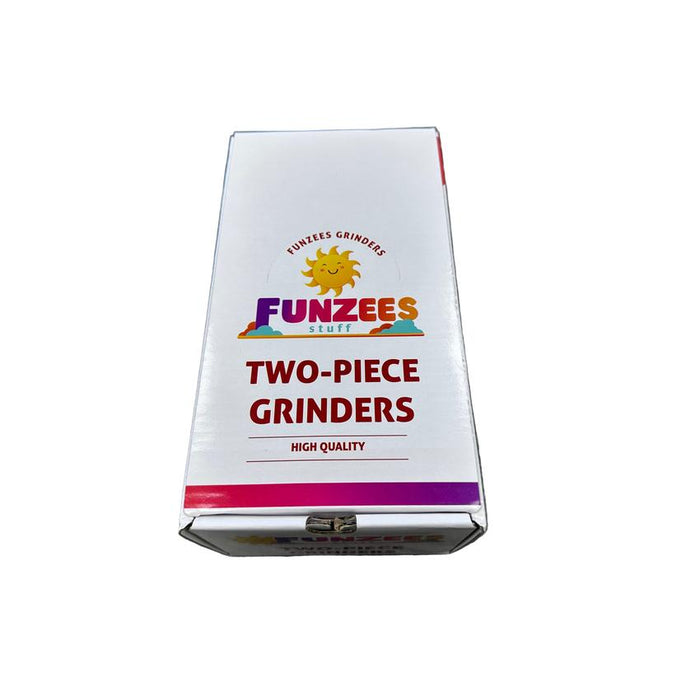 Funzees Biodegradable Hemp 50mm 2 Part Grinder - Various Colors - 24 Count Display - (1 Count)-Grinders