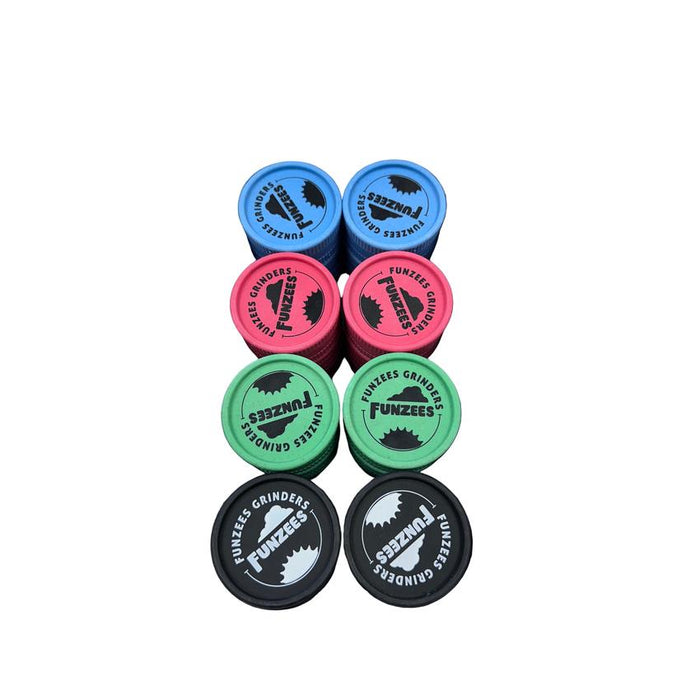 Funzees Biodegradable Hemp 50mm 2 Part Grinder - Various Colors - 24 Count Display-Grinders