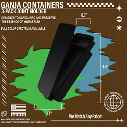 Ganja Containers 3-Pack Preroll Container - Various Colors - (1000 Count Per Case)-Joint Tubes & Blunt Tubes