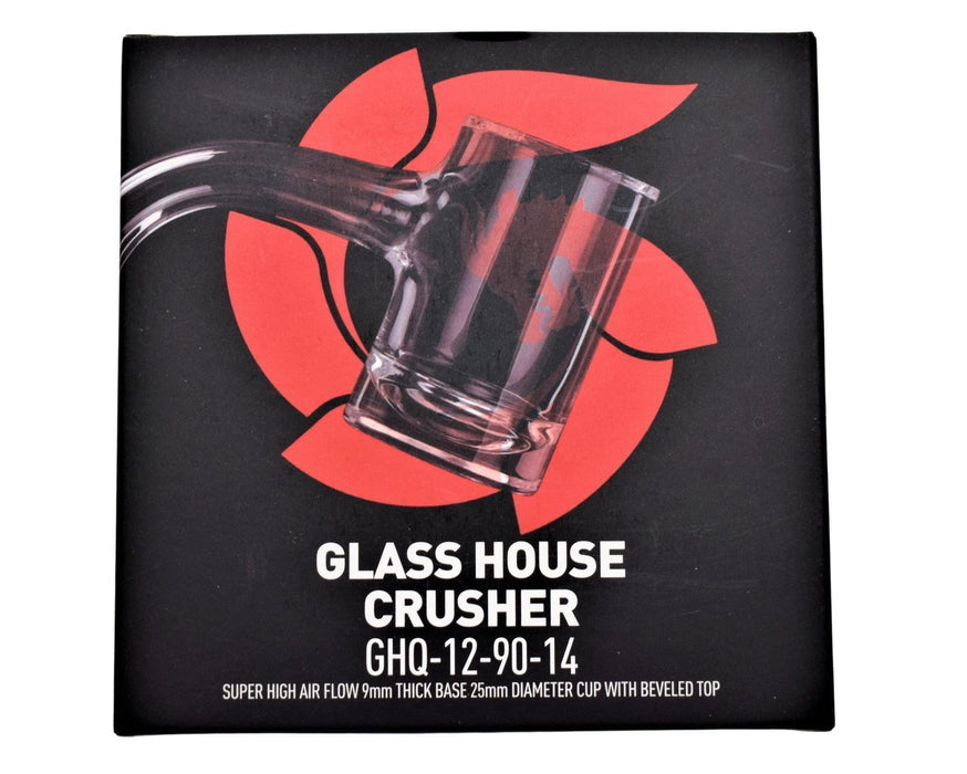 Glass House Crusher 9mm Thick Base - 14mm Male Bangor - (1 Count)-Hand Pipes, Rigs, & Bubblers