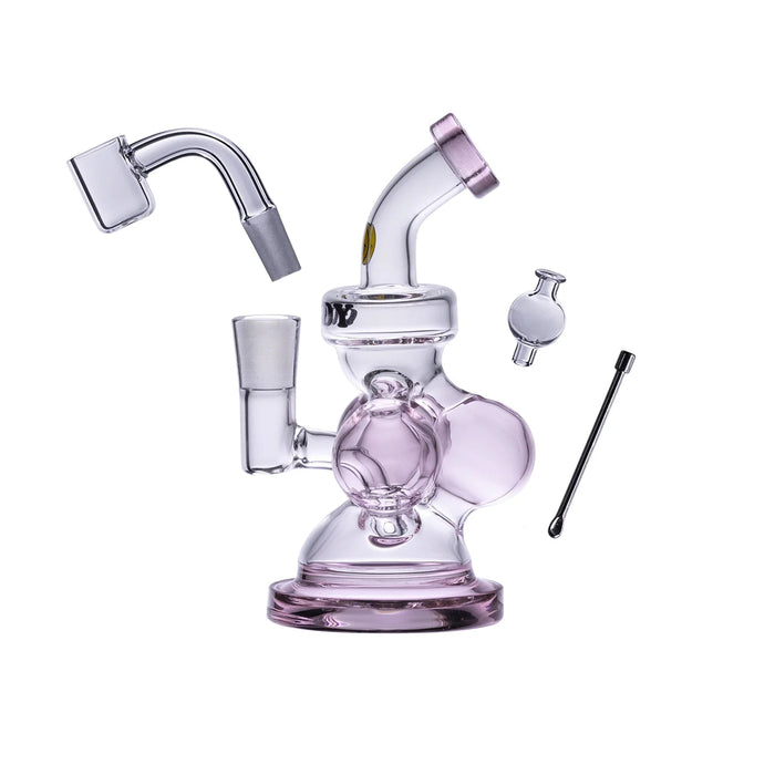 Goody Glass Atom Mini Rig Kit - Various Colors - (1 Count)-Hand Pipes, Rigs, & Bubblers