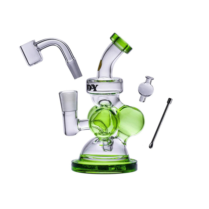 Goody Glass Atom Mini Rig Kit - Various Colors - (1 Count)-Hand Pipes, Rigs, & Bubblers