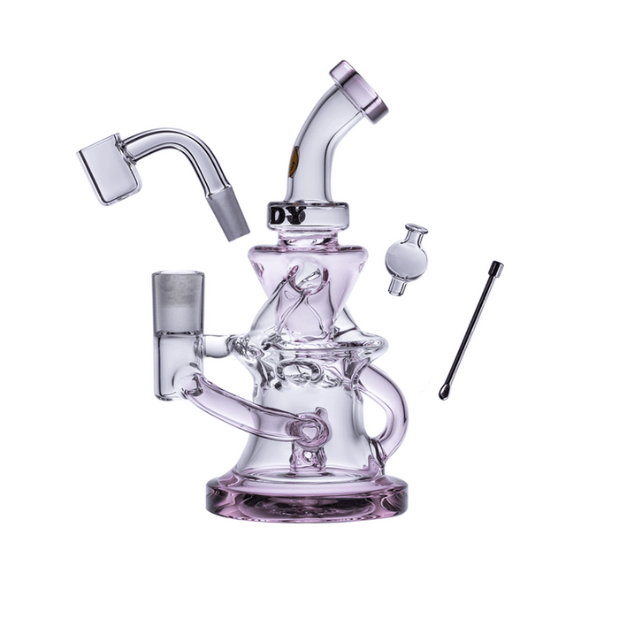 Goody Glass Miss Swiss Mini Rig - Various Colors - (1 Count)-Hand Pipes, Rigs, & Bubblers