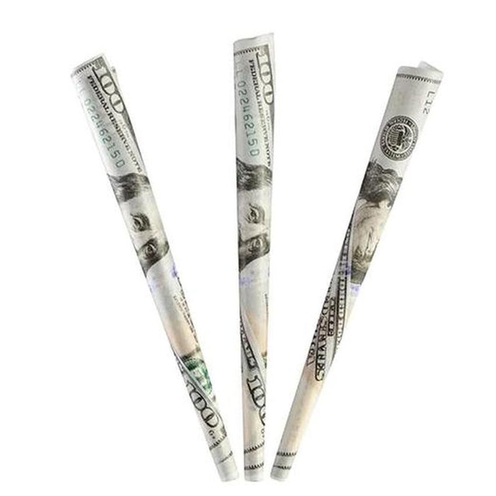 GREEN BACKS PRE-ROLLED CONES 3CT /24CT DISPLAY-