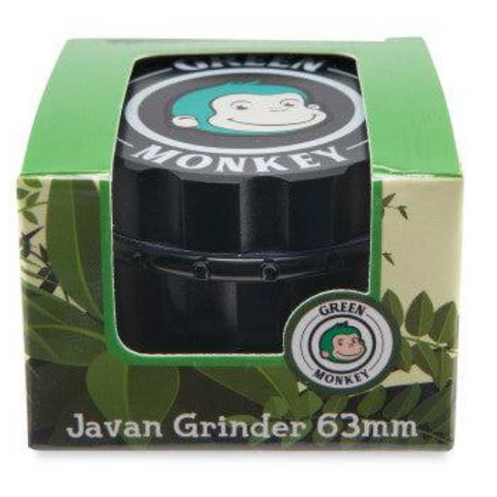 Green Monkey Grinder - Javan - 63mm - Various Colors - (1 Count)-Grinders-MJ Wholesale